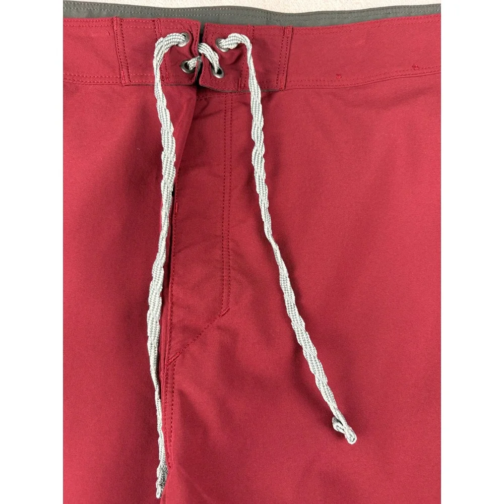 Patagonia Mens 44 Hydro Series Boardshorts Red Burgundy Swim Trunks Recycled DWR